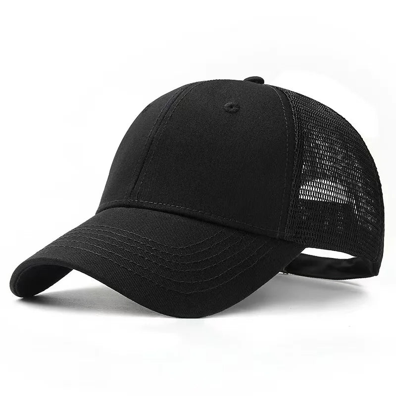 Big Head Man Baseball Caps Summer Mesh Plus