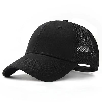 Big Head Man Baseball Caps Summer Mesh Plus