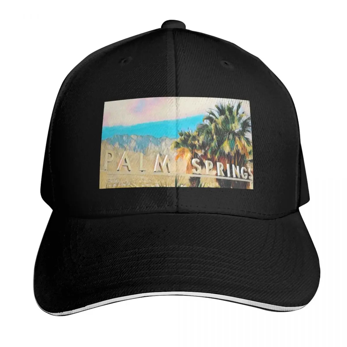 Palm Springs Sign Two Tone Snapback Baseball Cap