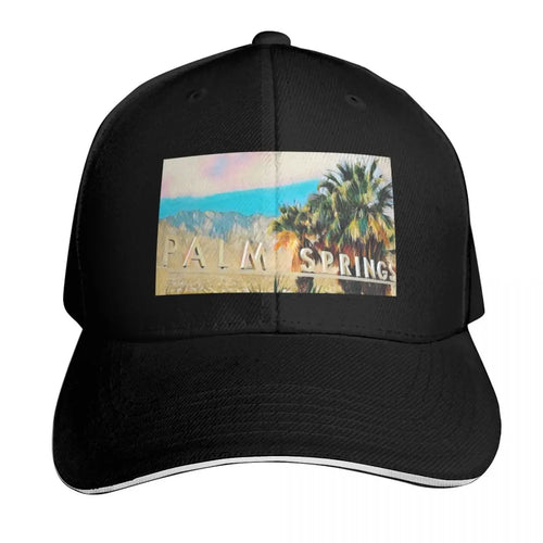 Palm Springs Sign Two Tone Snapback Baseball Cap