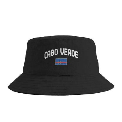 Flag Of Cabo Verde Bucket Hat Hip Hop
