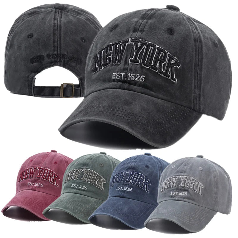 2026 New York Washed Cotton Cap For Men Women