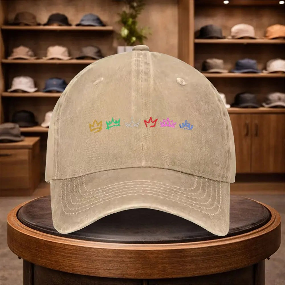 Colorful Crown Adjustable Lightweight Outdoor Baseball Cap