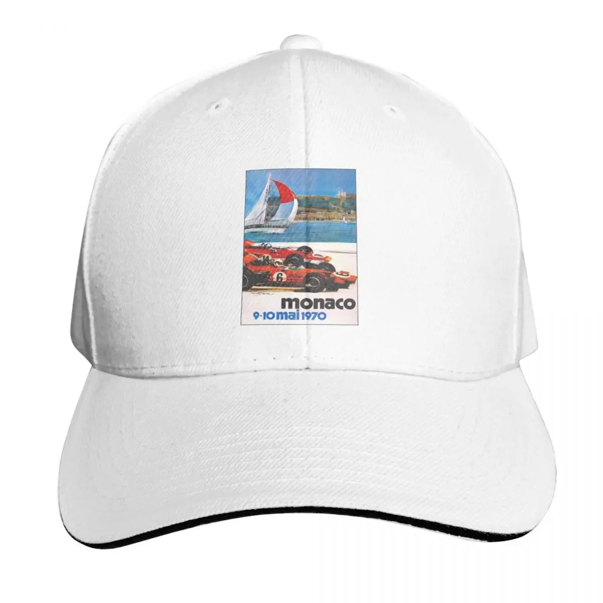 Monaco 1970 Vintage Auto Racing Baseball Cap