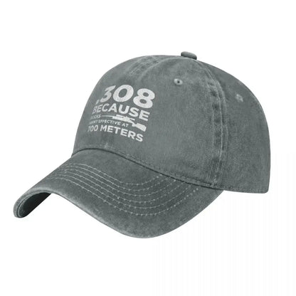 Gun Owner Graphic Denim Baseball Cap