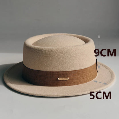 Autumn And Winter Fedora Hat For Women