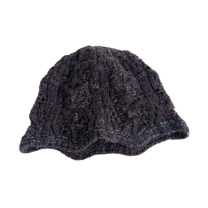 Women Handmade Crochet Wide Brim Fisherman Hat
