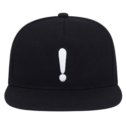 Exclamation Point Embroidery Hip Hop Snapback Cap