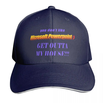 PowerPoint Moisture Wicking Curved Brim Baseball Cap