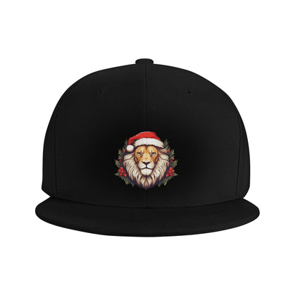 Christmas Lion Santa Snapback Cap