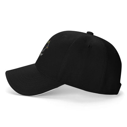 Rocking To A Different Tune Cat Baseball Cap