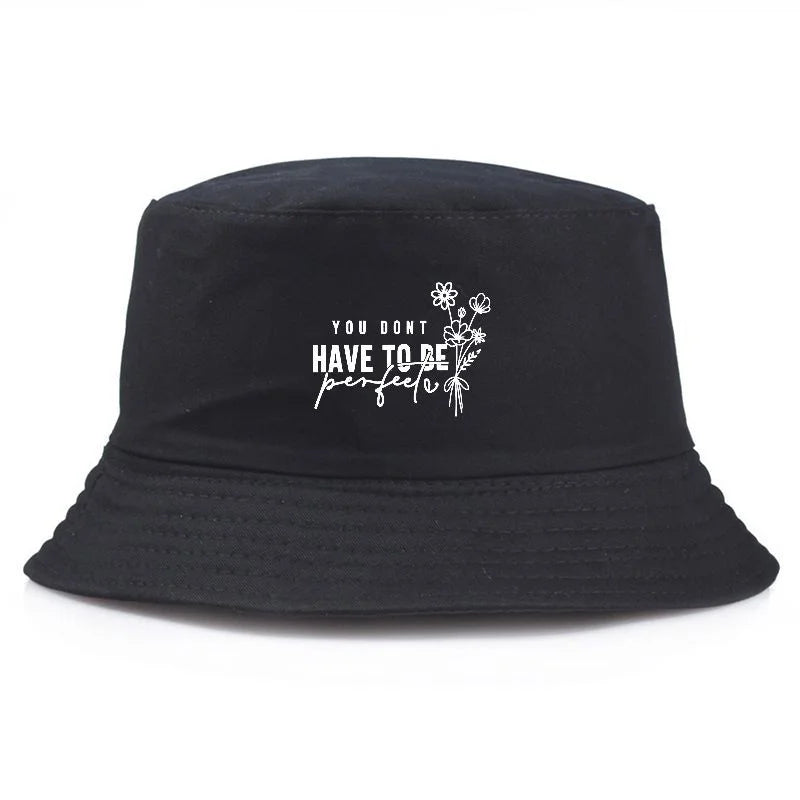 Vintage Floral Print Cotton Fisherman Bucket Hat
