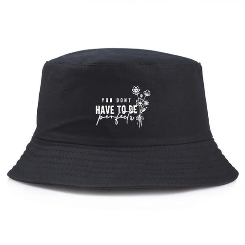 Vintage Floral Print Cotton Fisherman Bucket Hat