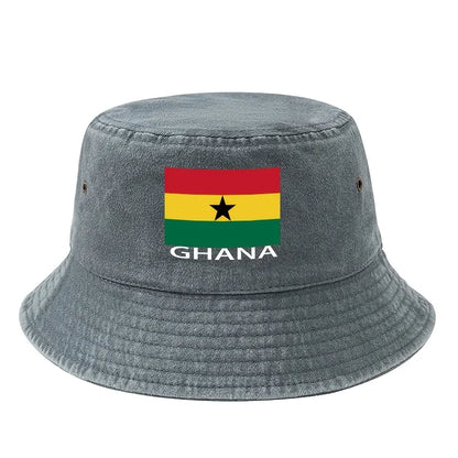 Football Event 2026 Printed Ghana Flag Bucket Hat