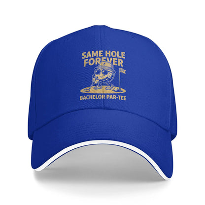 Same Hole Golf Groomsmen Baseball Cap