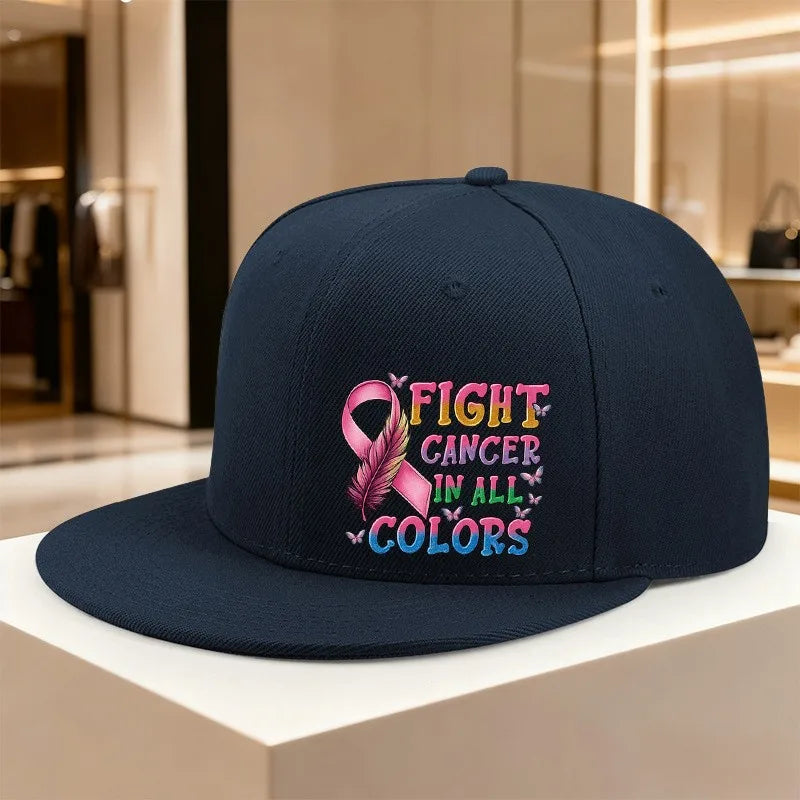 Fight Cancer Ribbon Snapback Cap