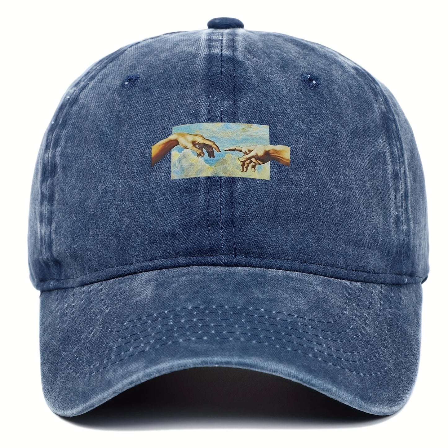 Vintage Printed Baseball Cap Vintage And Versatile For Both Men And Women Daily Casual And Fashionable Curved Brim Hat