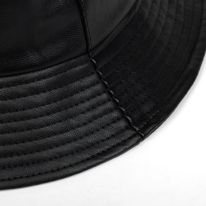 Faux Leather Bucket Hats