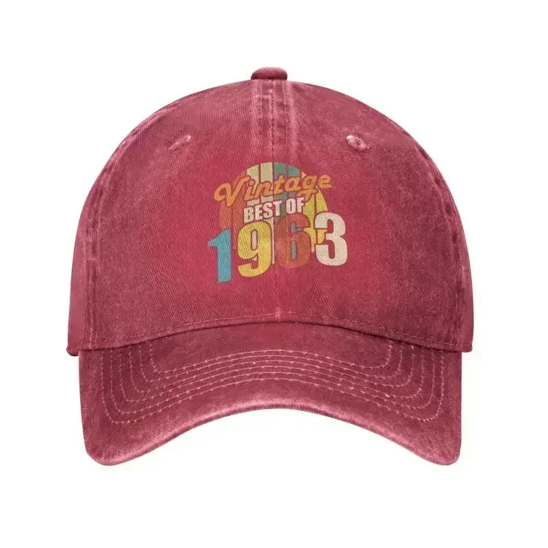 Best Of 1963 60th Birthday Vintage Baseball Cap