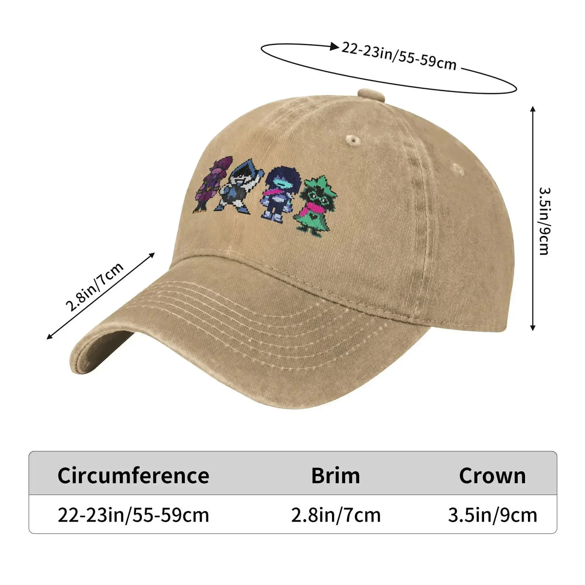 DELTARUNE Susie Lancer Graphic Adjustable Baseball Cap