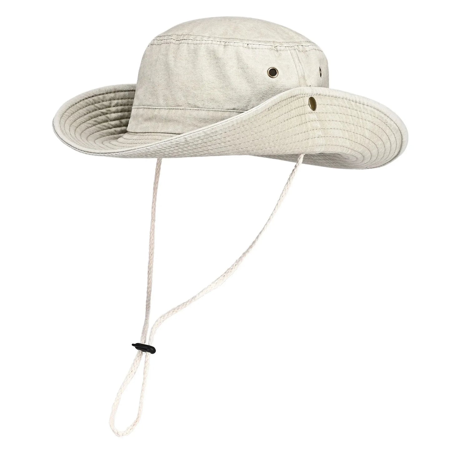 Solid Cotton Bucket Hat Outdoor Travel Cap Unisex