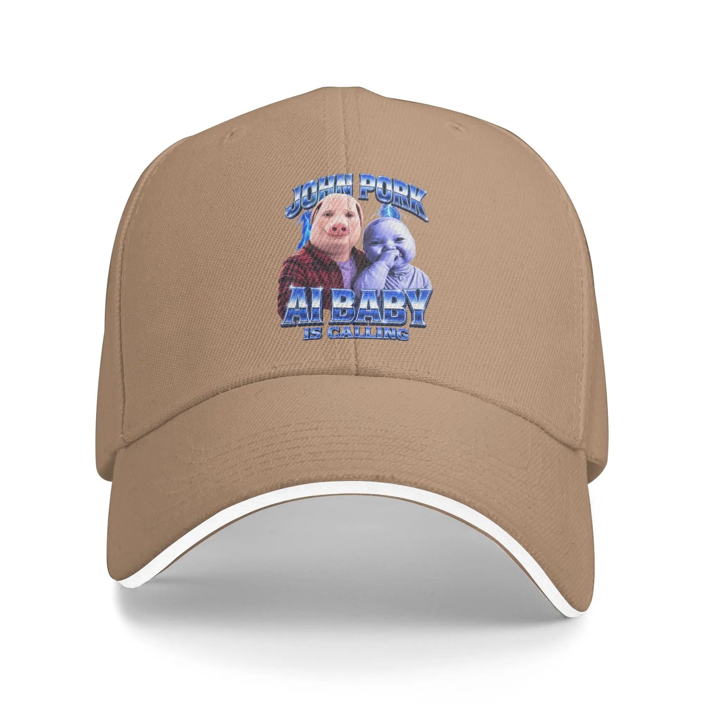 Baby John Pork Is Calling Y2K Retro Trucker Baseball Cap