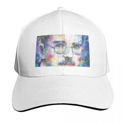 Walter Benjamin Watercolor Portrait Cotton Twill Baseball Cap