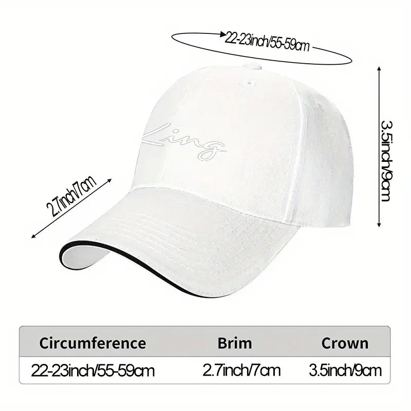 King Script Cotton Baseball Cap