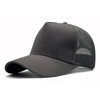 Unisex Quick Dry Big Head Mesh Baseball Cap Size 56-65cm