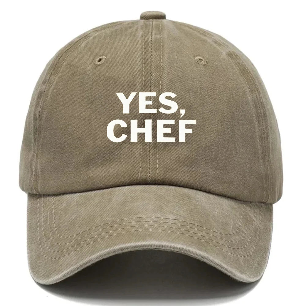 Yes Chef Distressed Baseball Cap