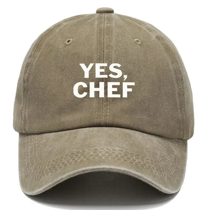 Yes Chef Distressed Baseball Cap