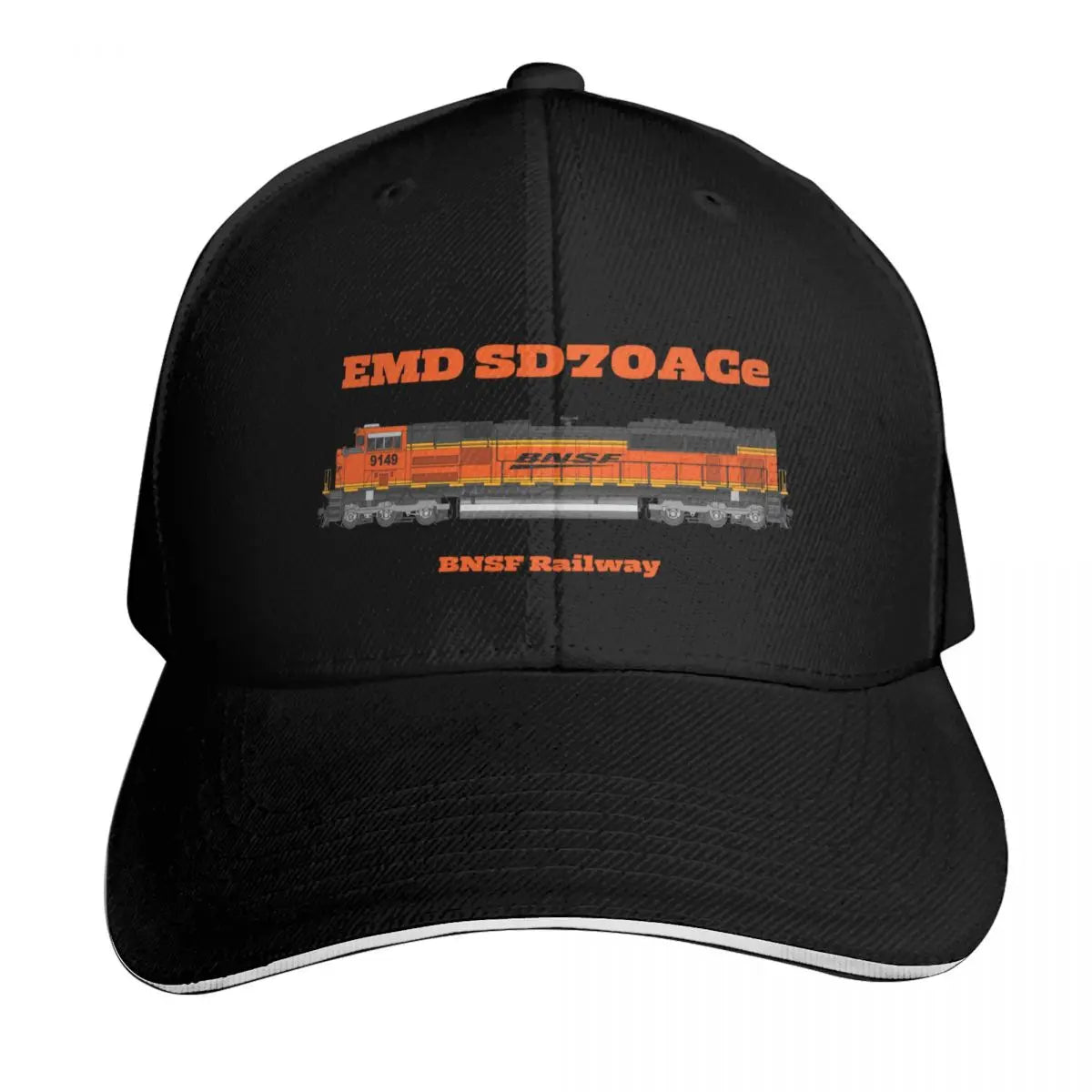 BNSF EMD SD70ACe Drawings Cotton Twill Baseball Cap
