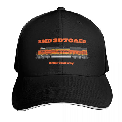 BNSF EMD SD70ACe Drawings Cotton Twill Baseball Cap