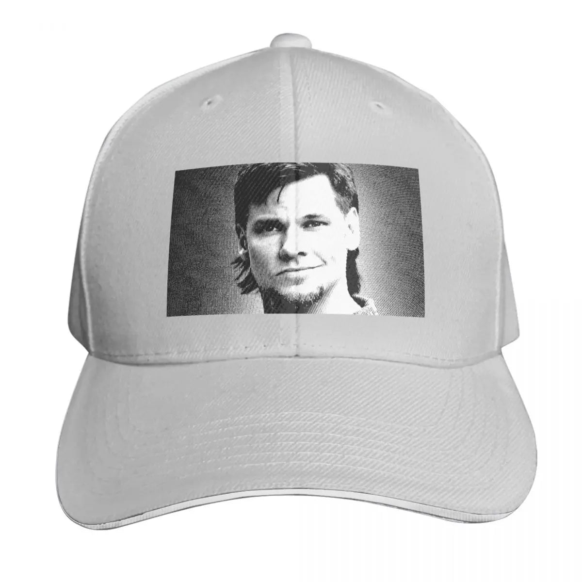 Theo Von Vintage Linocut Portrait Baseball Cap