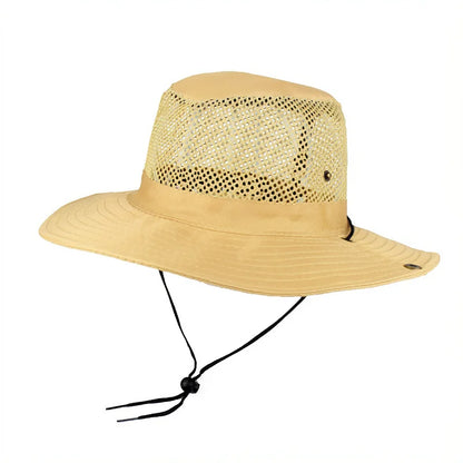 Foldable Mesh Wide Brim Fishing Bucket Hat