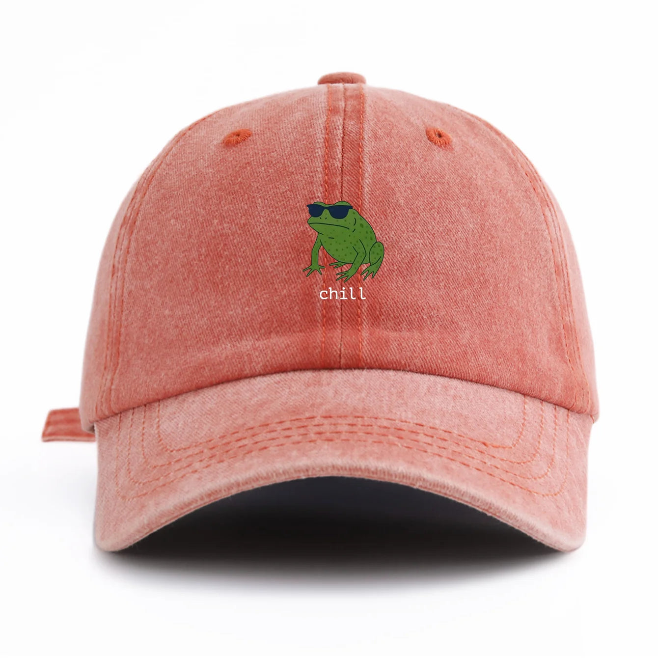 Chill Print Washed Retro Baseball Cap