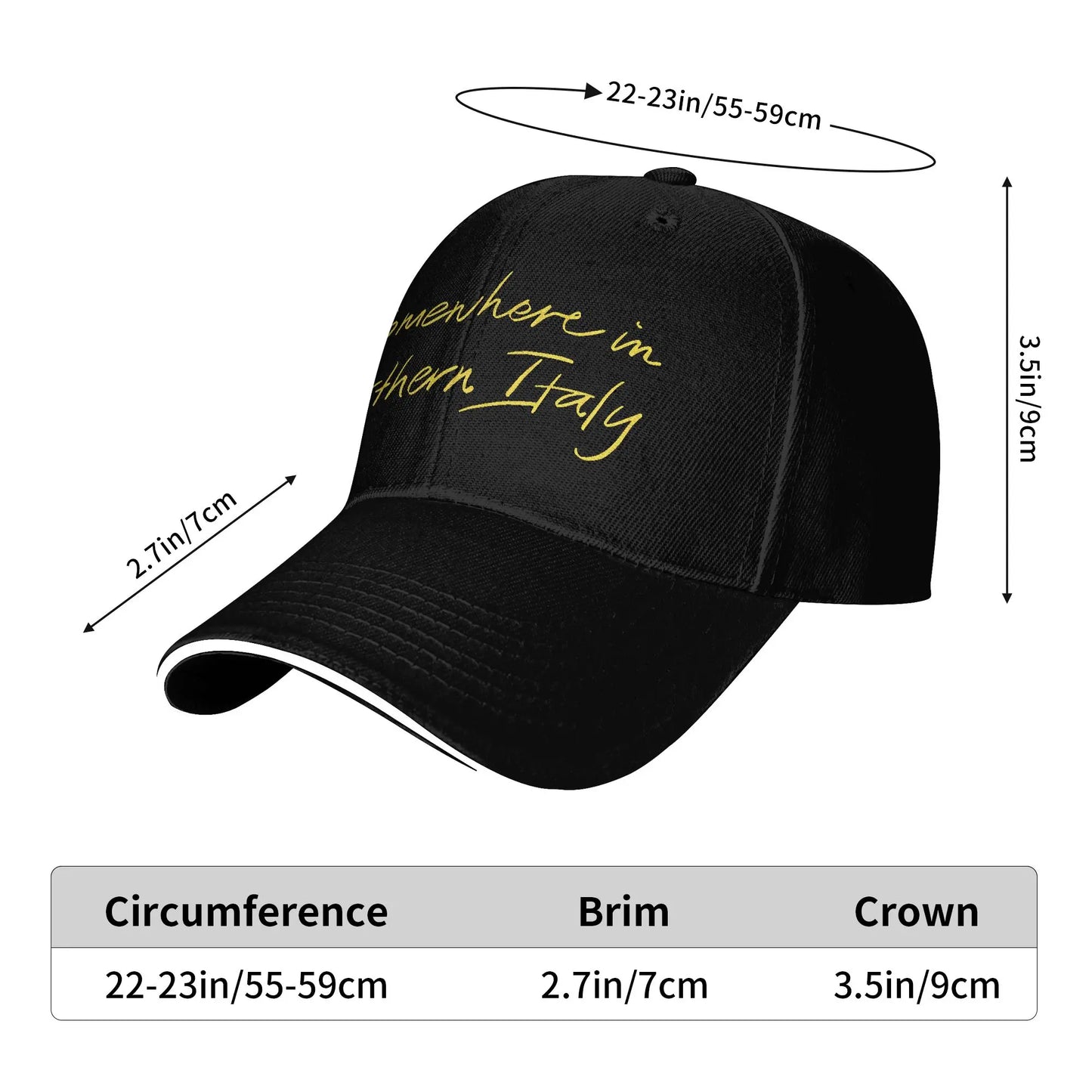 Northern Italy Outdoor Baseball Cap