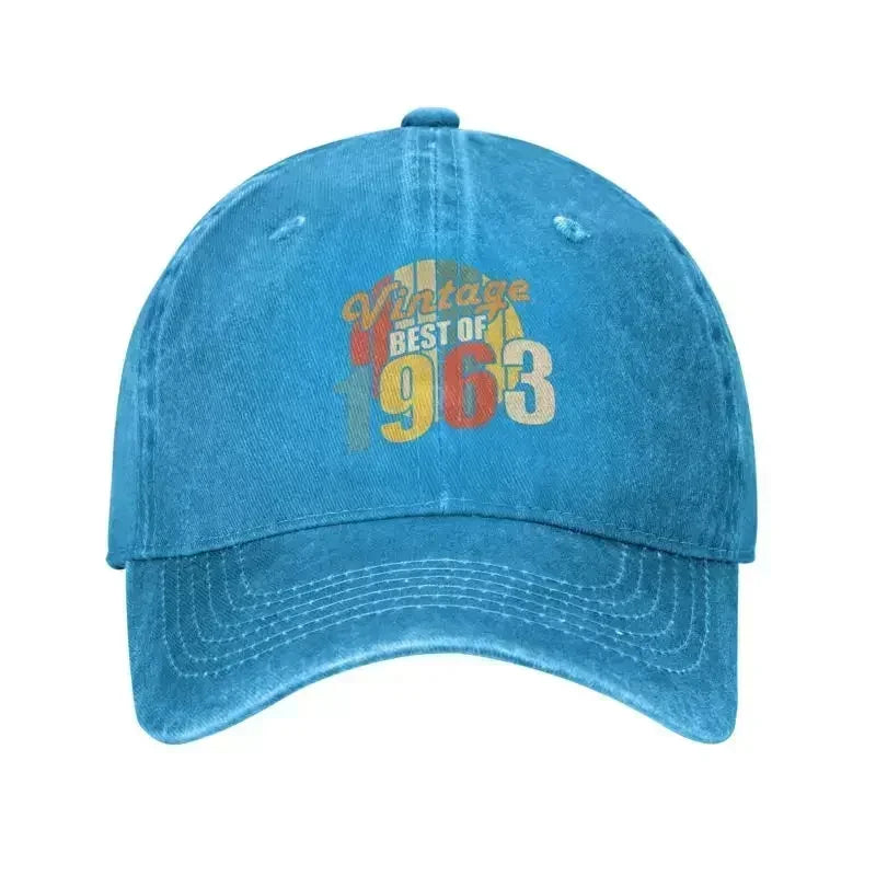 Best Of 1963 60th Birthday Vintage Baseball Cap