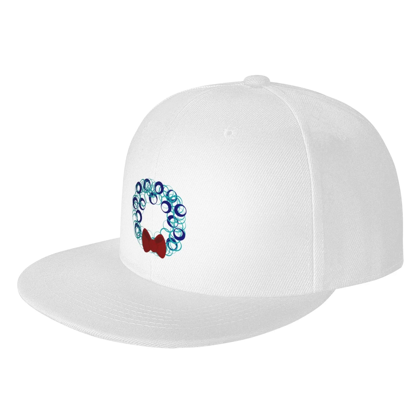 Winter Holiday Wreath Snapback Cap