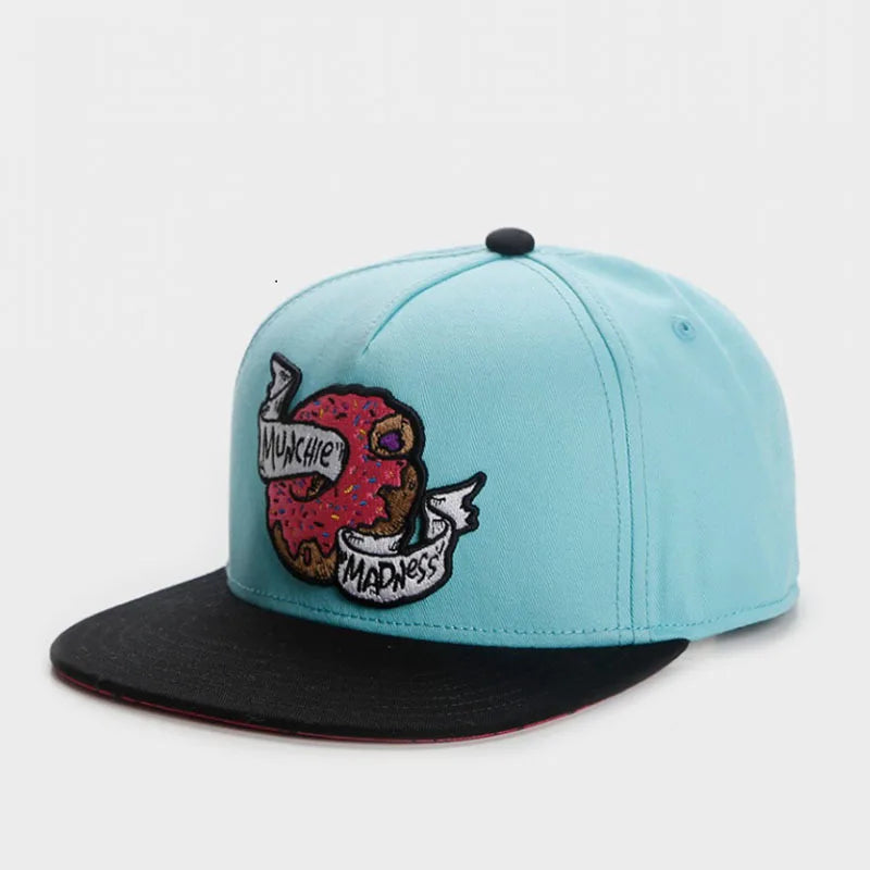 Letter Embroidered Breathable Mesh Snapback Cap