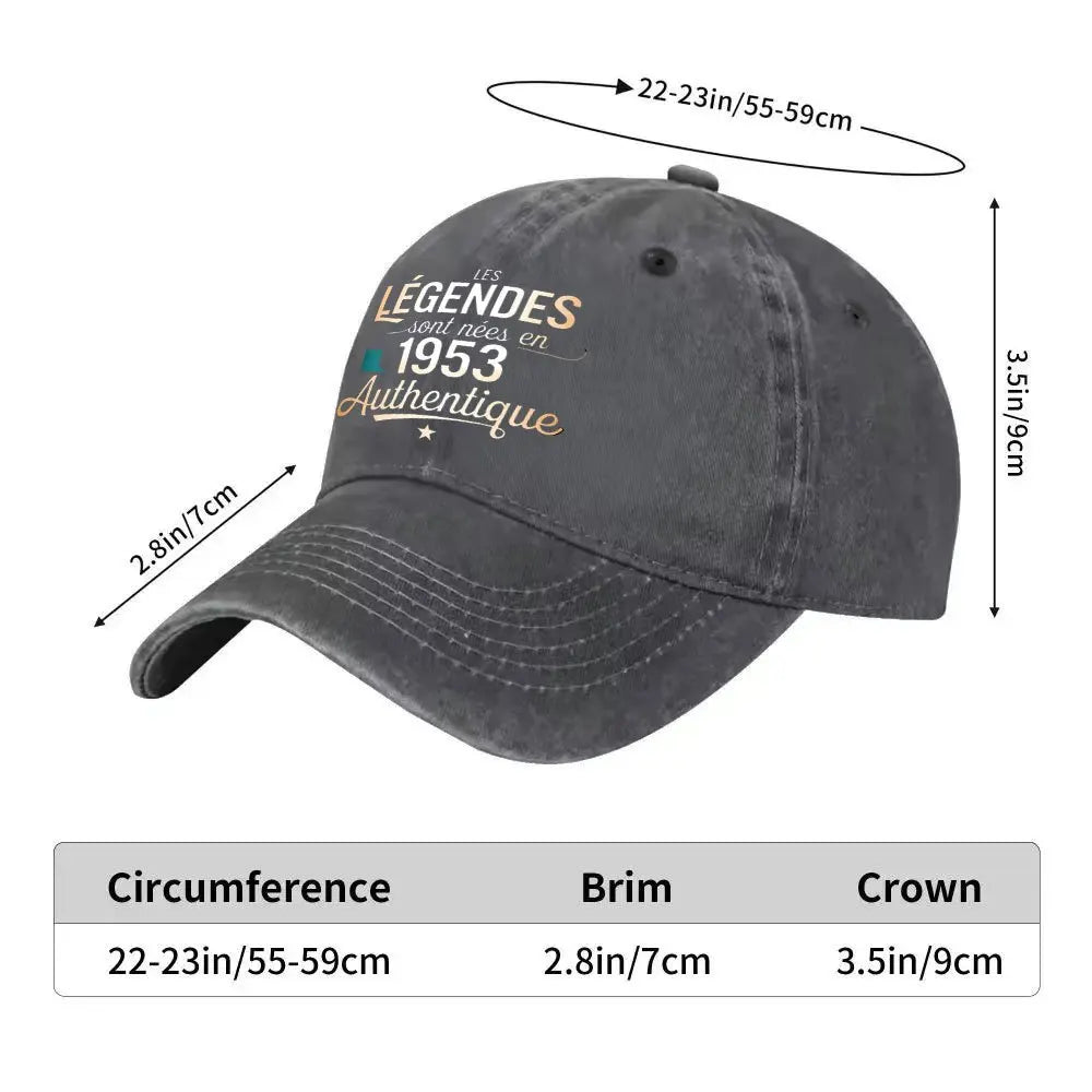 1953 Vintage Legend Distressed Baseball Cap
