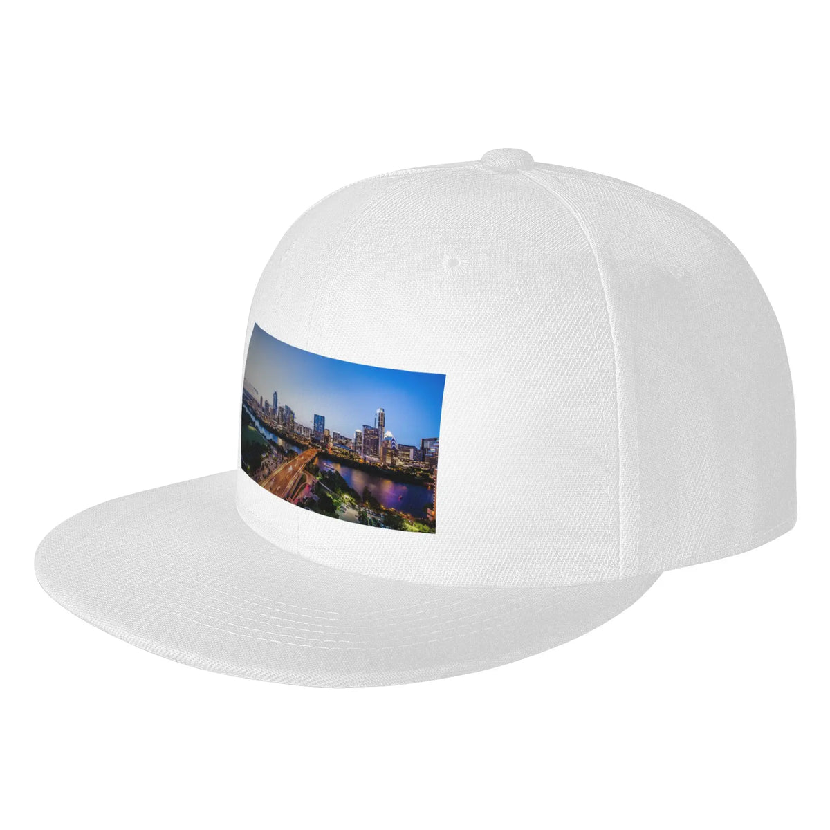 Austin Texas City Skyline Lights Snapback Cap