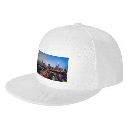 Austin Texas City Skyline Lights Snapback Cap