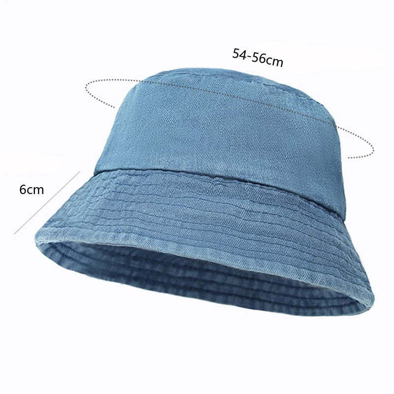 Unisex Washed Cotton Bucket Hats