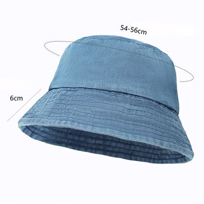 Unisex Washed Cotton Bucket Hats