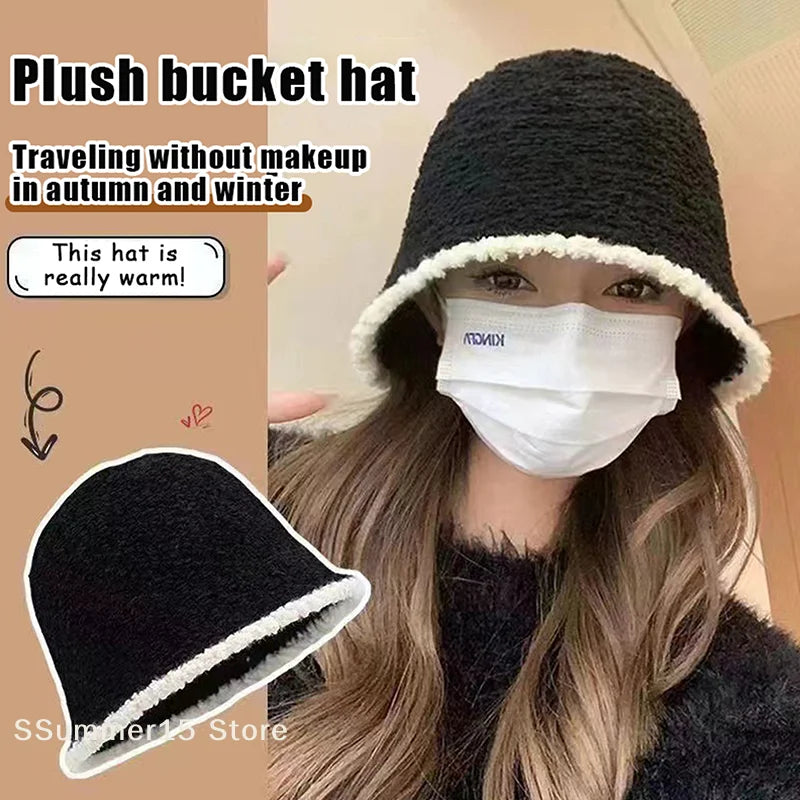 Women's Color Block Knit Fisherman Bucket Hat
