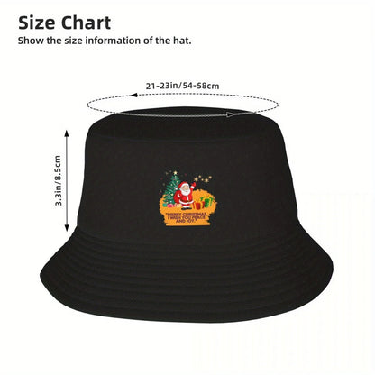 Christmas Holiday Print UV Protection Bucket Hat Design