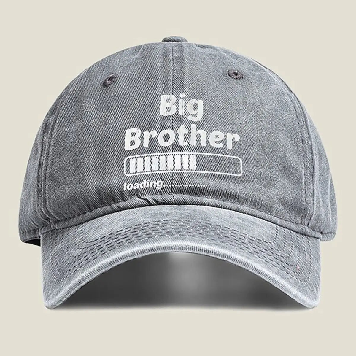 Big Brother Loading Fashion Washed Baseball Cap Hat Outdoor Activities