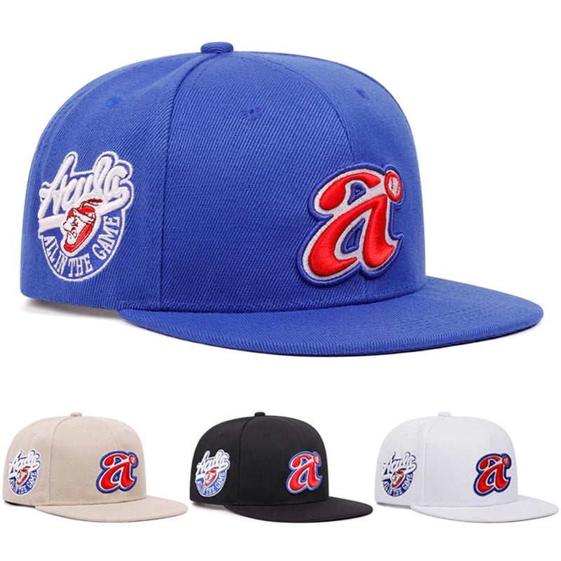 2025 Trend A Letter Embroidered Snapback Cap