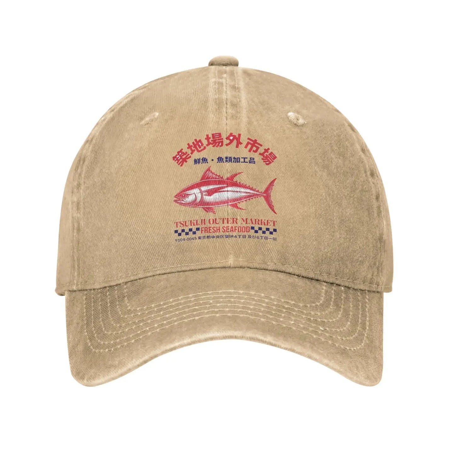 Tsukiji Market Vintage Fish Baseball Cap